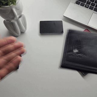 Bat ID Wallet (Bifold) - With Eyes Cut Out