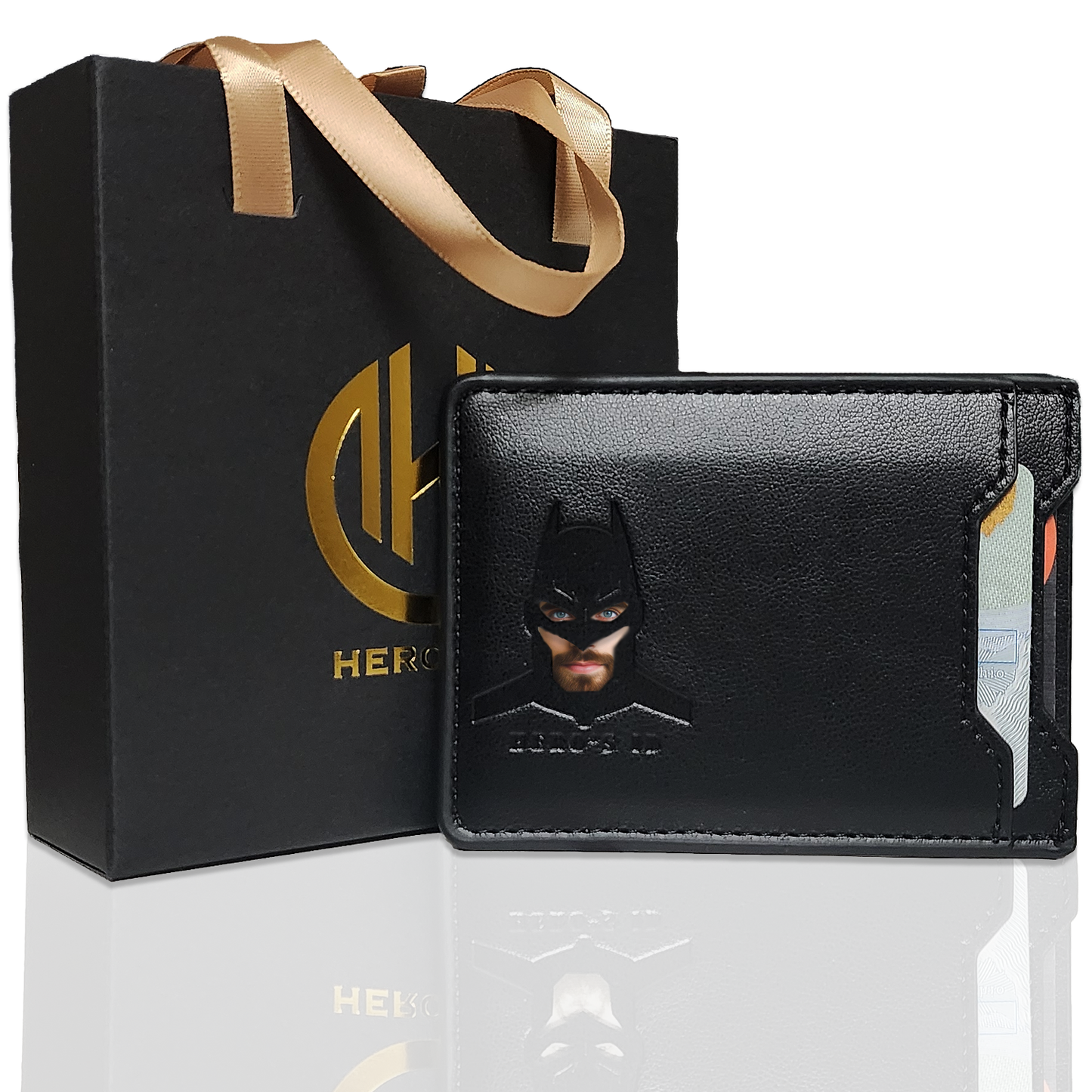 Bat ID Wallet (2 Pockets) - With Eyes Cut Out
