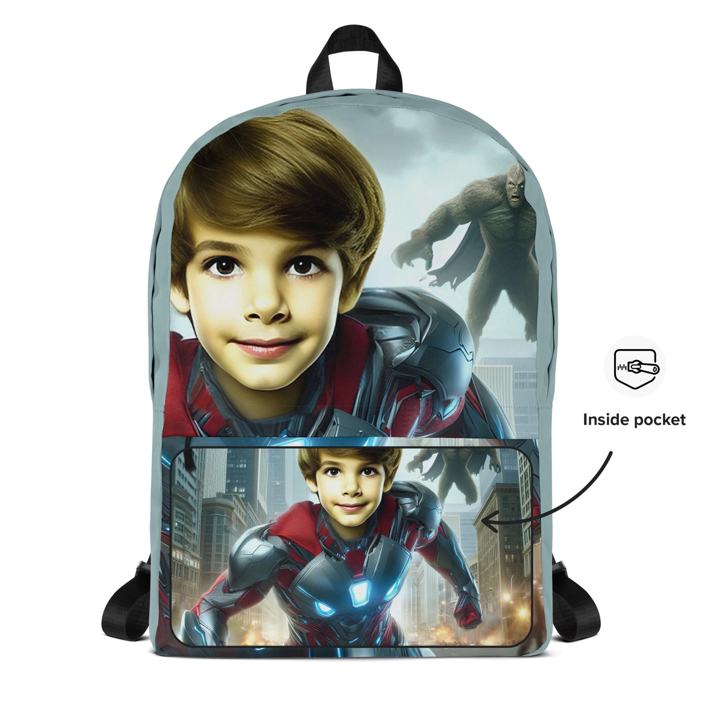 Custom Superhero Backpack for Boys V2