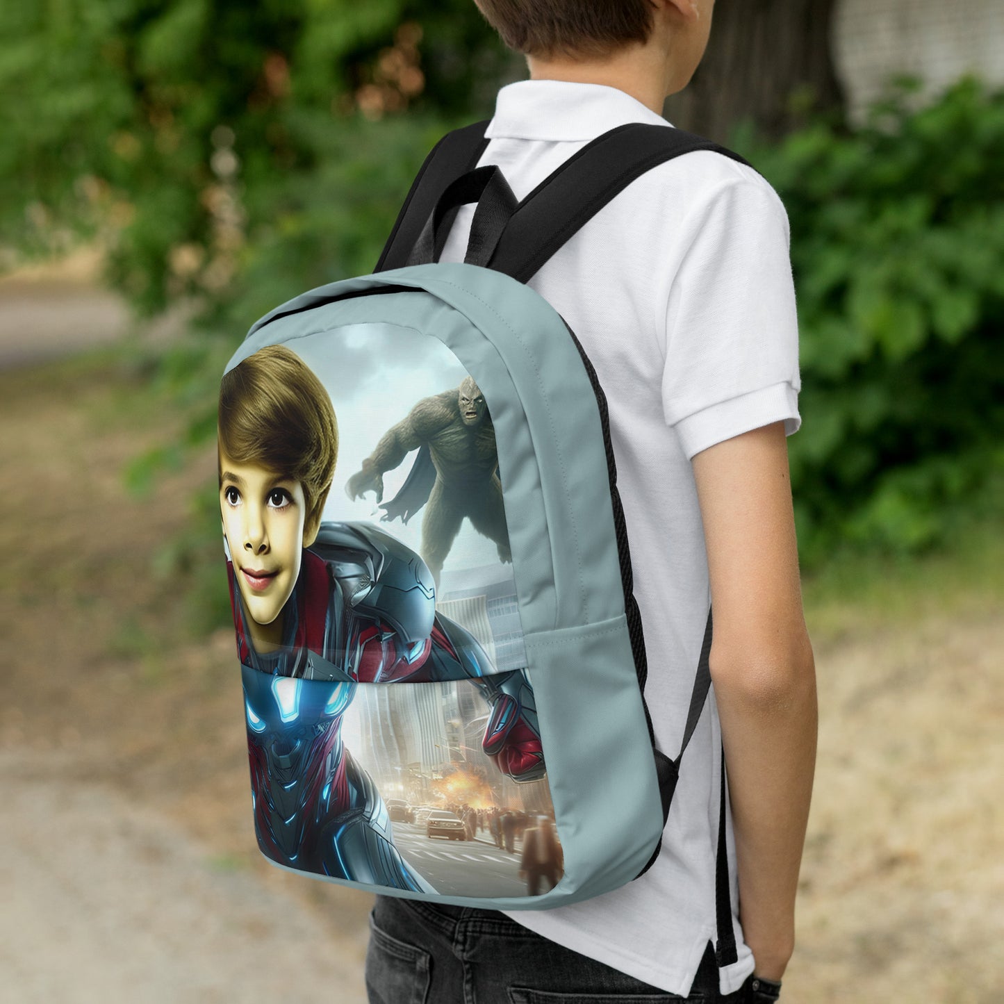 Custom Superhero Backpack for Boys V2