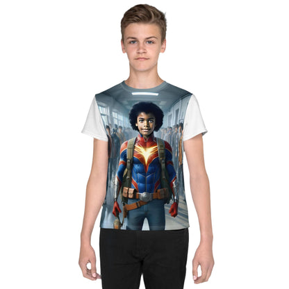 Lightning Speed: Personalized Superhero Youth t-shirt