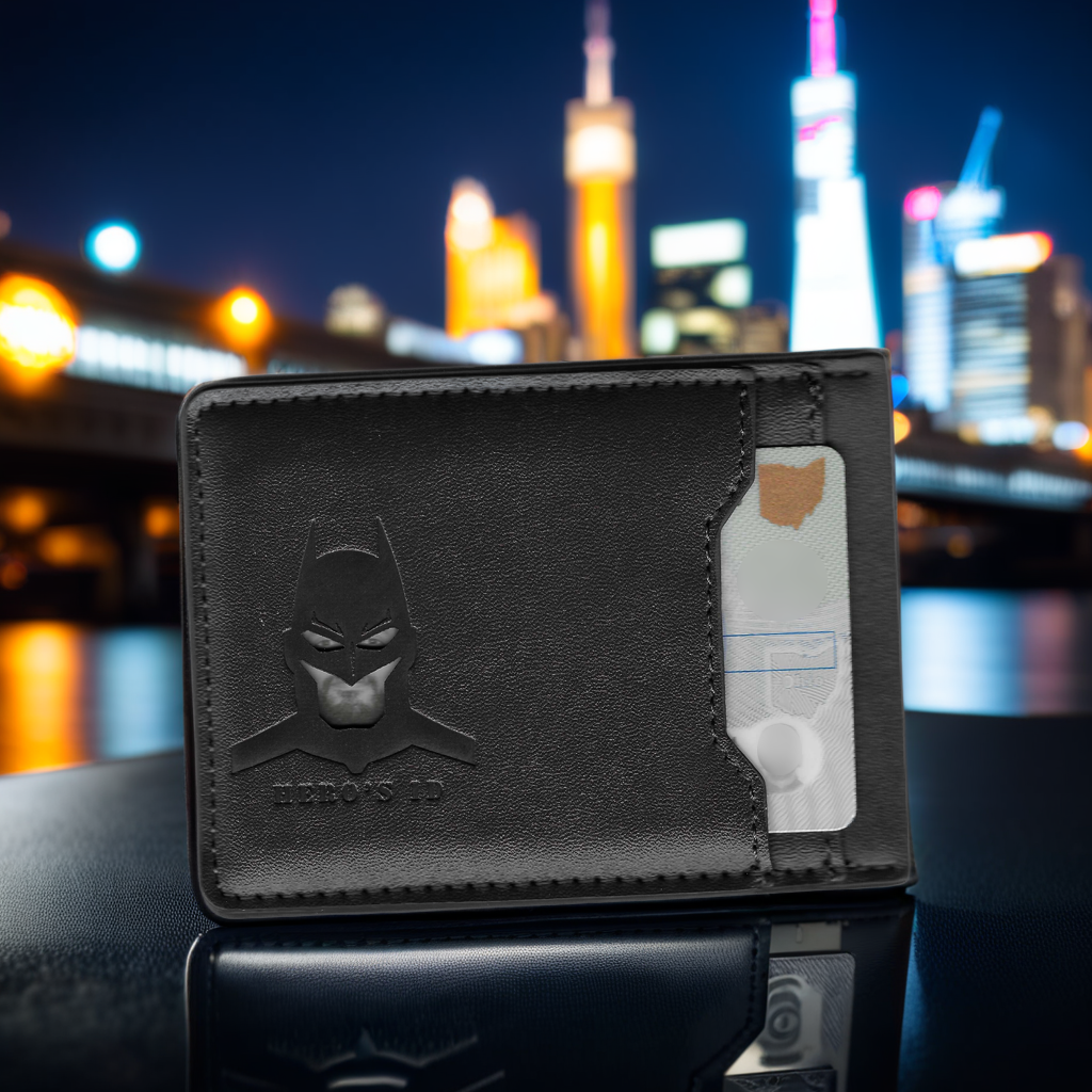 Bat ID Wallet (2 Pockets) - With Eyes Cut Out