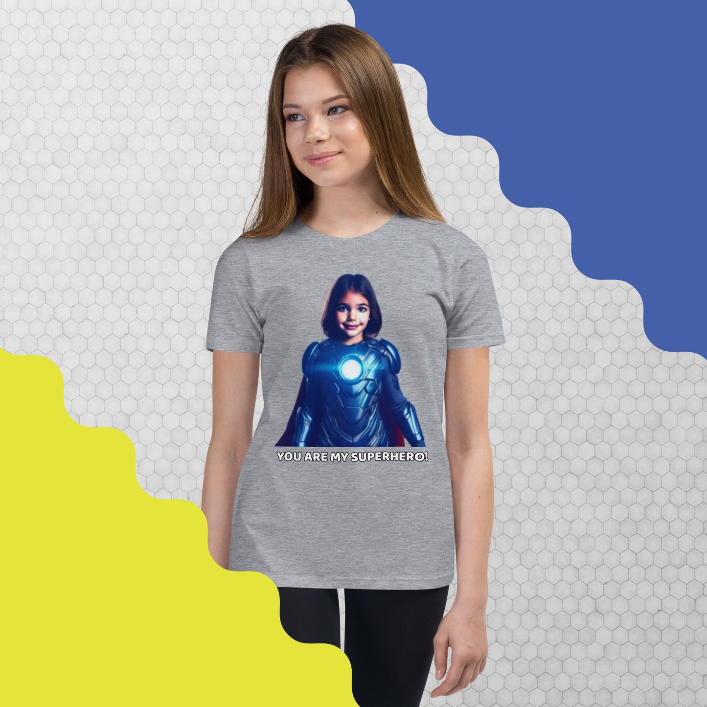 Youth True Blue Hero Custom T-Shirt