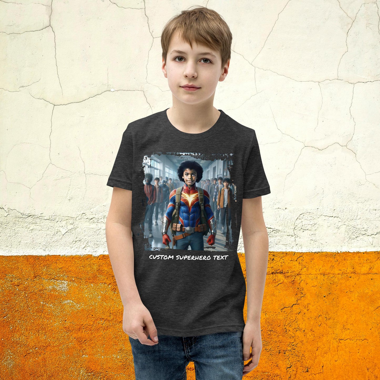 Youth Lightning Speed Superhero Custom T-Shirt