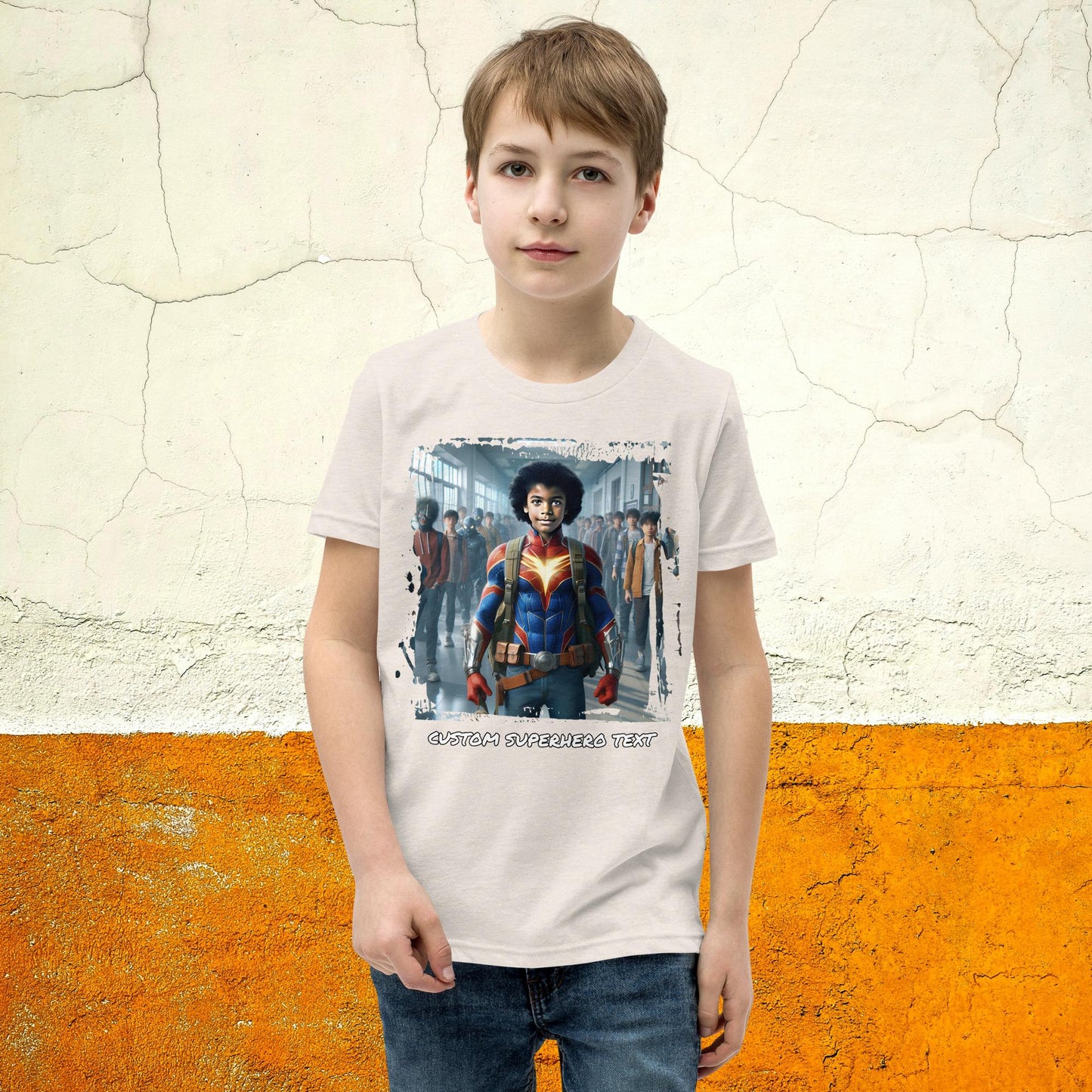 Youth Lightning Speed Superhero Custom T-Shirt