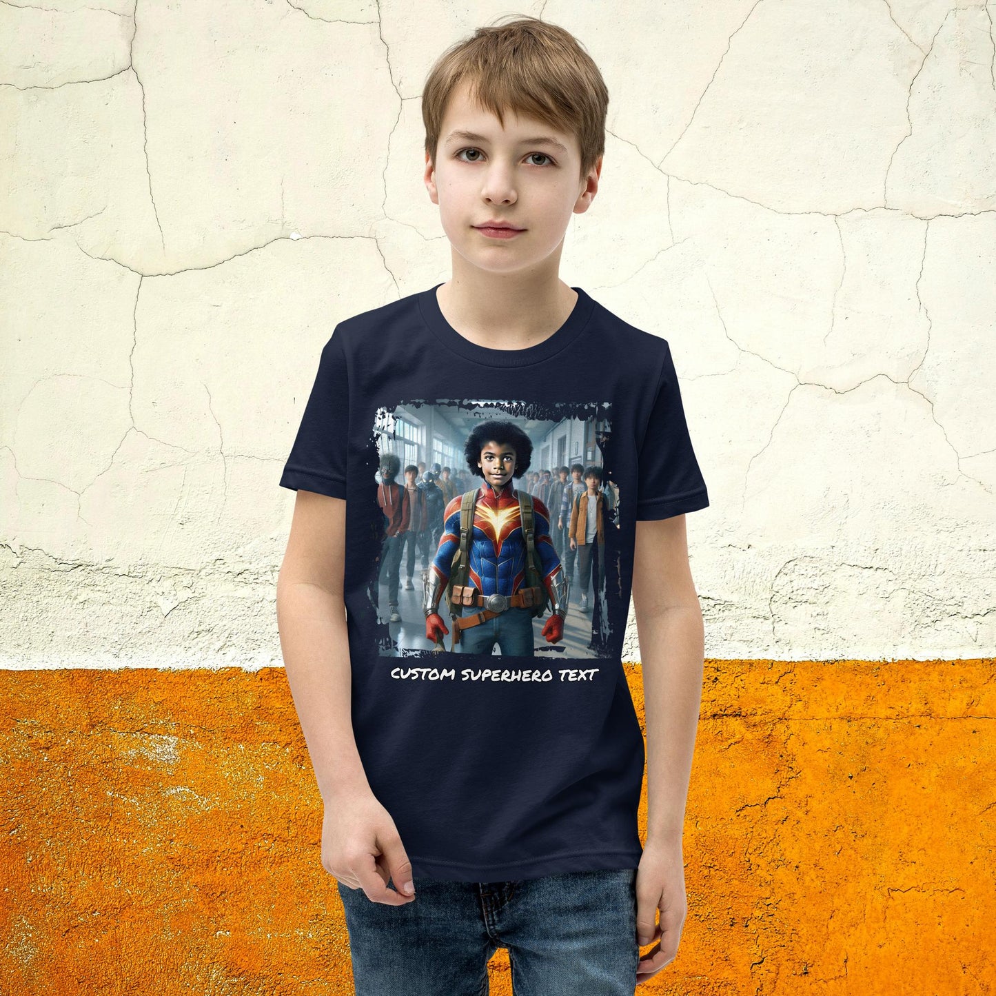 Youth Lightning Speed Superhero Custom T-Shirt