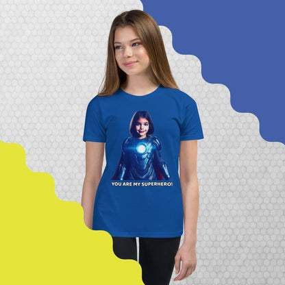 Youth True Blue Hero Custom T-Shirt