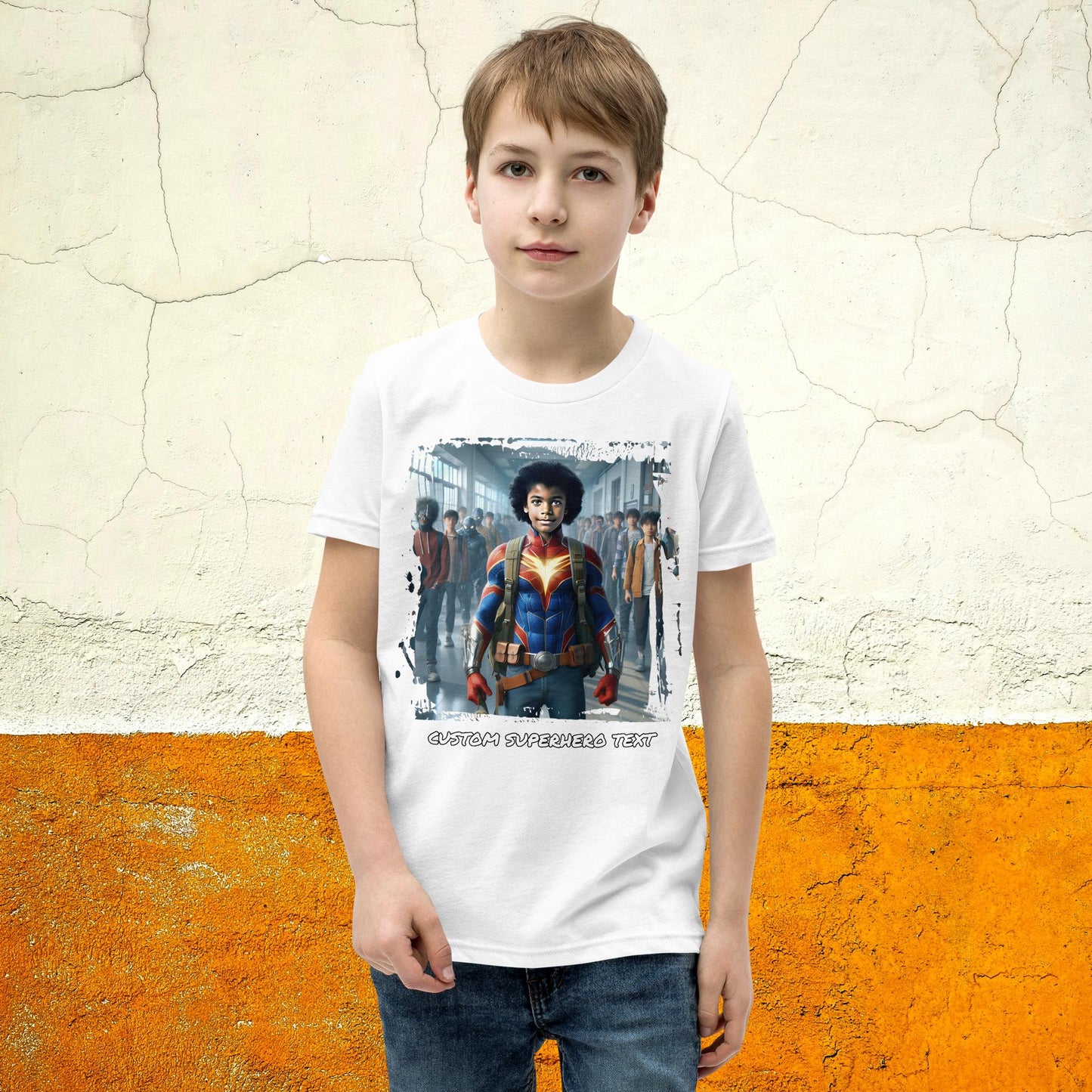 Youth Lightning Speed Superhero Custom T-Shirt